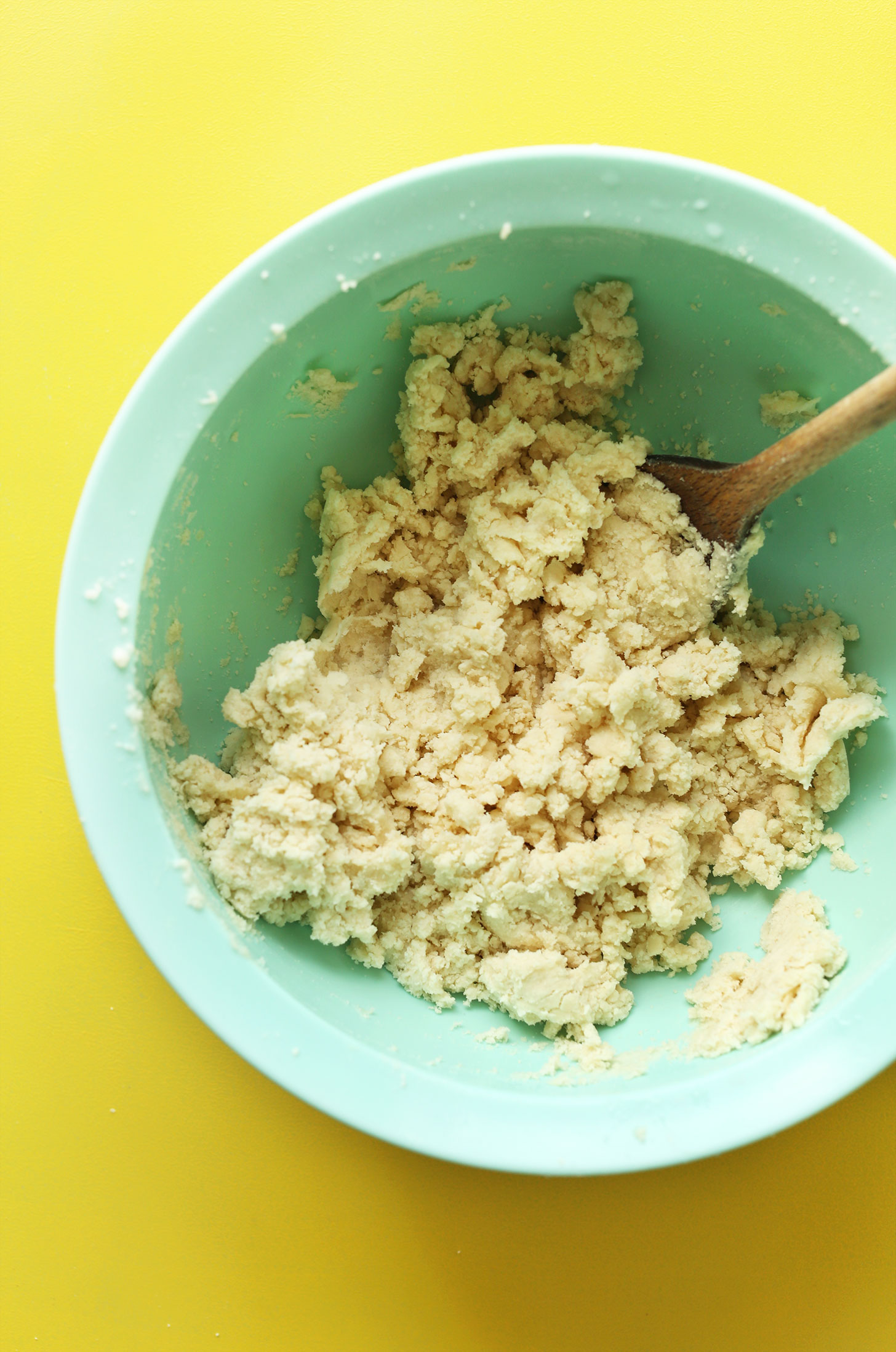 Bowl of Vegan Coconut Oil Pie Crust Dough