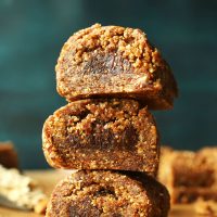 Stack of our healthy homemade fig newtons recipe