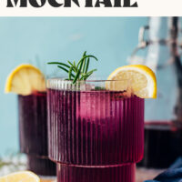 Image of sparkling blueberry ginger mocktail