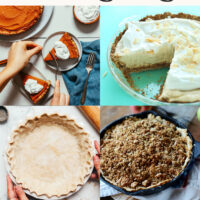 Photos of pie recipes perfect for Thanksgiving plus a few crusts and toppings